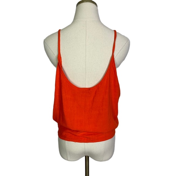 Topshop Orange Knot Tie Hem Polly Camisole Tank Top 3350 - Picture 6 of 11
